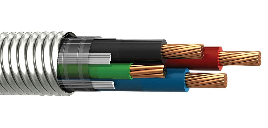 Cable armado tipo MC 3x12 awg; 4x12 awg Condumex THHN/THWN-2